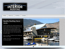 Tablet Screenshot of interiorroofing.com